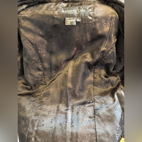 KENNETH COLE NEW YORK Quilted Black Women's Jacket Medium VINTAGE Y2K - Picture 4 of 9